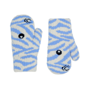 Molo - Kenau Mitts - Zebra Blue