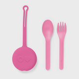 Omie life - OmiePod & Utensils - Bubble Pink