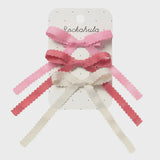 Rockahula - Scalloped Bow Tie Clips 3 pack