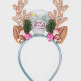 Great Pretenders - Holiday Rudolph Headband - Pink/Mint