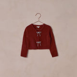 Noralee - Bow Cardigan - Ruby