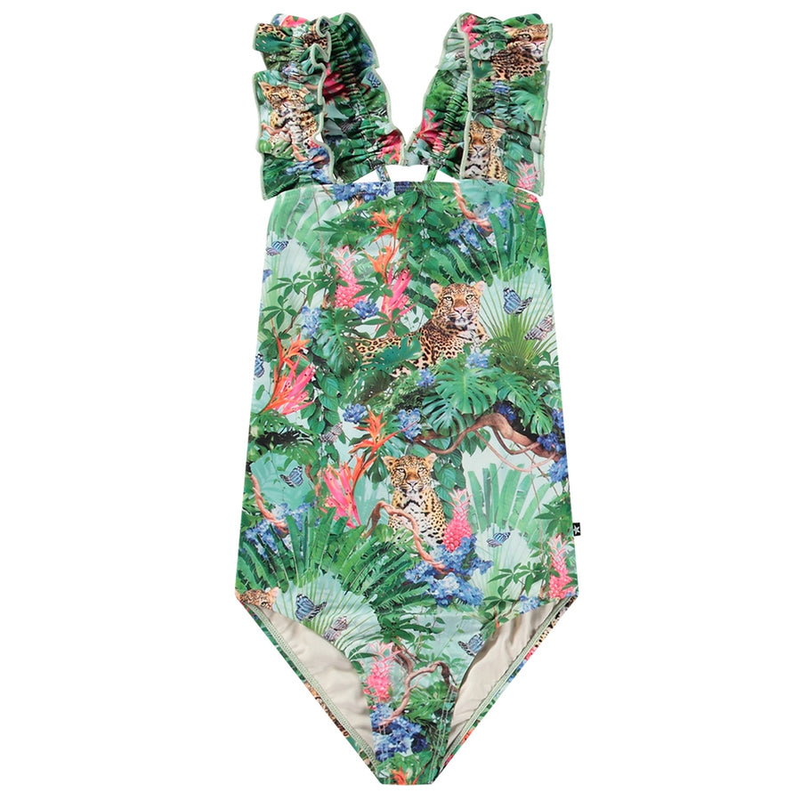 Molo - Nitika Swimsuit - Green Tropical