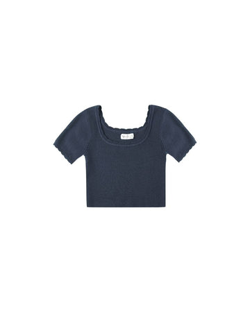 Rylee & Cru - Scallop Tee - Navy