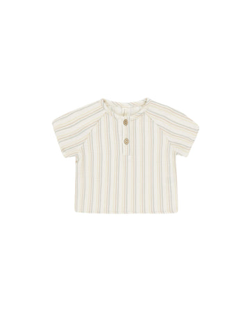 Quincy Mae - Short Sleeve Zion Shirt - Summer Stripe