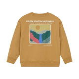 Daily7 - Oversized Sweater with Backprint - Light Chesnut