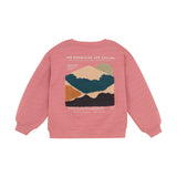 Daily7 - Oversized Sweater with Backprint - Coral Clay