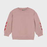 Daily7 - Sweater with Heart Embroidery - Pale Mauve