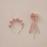 Noralee - Pom Pom Crown & Wand - Pink Ombre