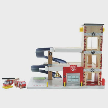 Le Toy Van - Fire & Rescue Wooden Garage