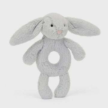 Jellycat - Bashful Grey Bunny Rattle