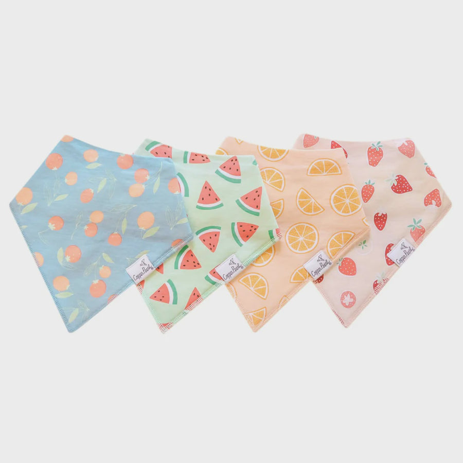 Copper Pearl - Bandana Bibs - Clementine