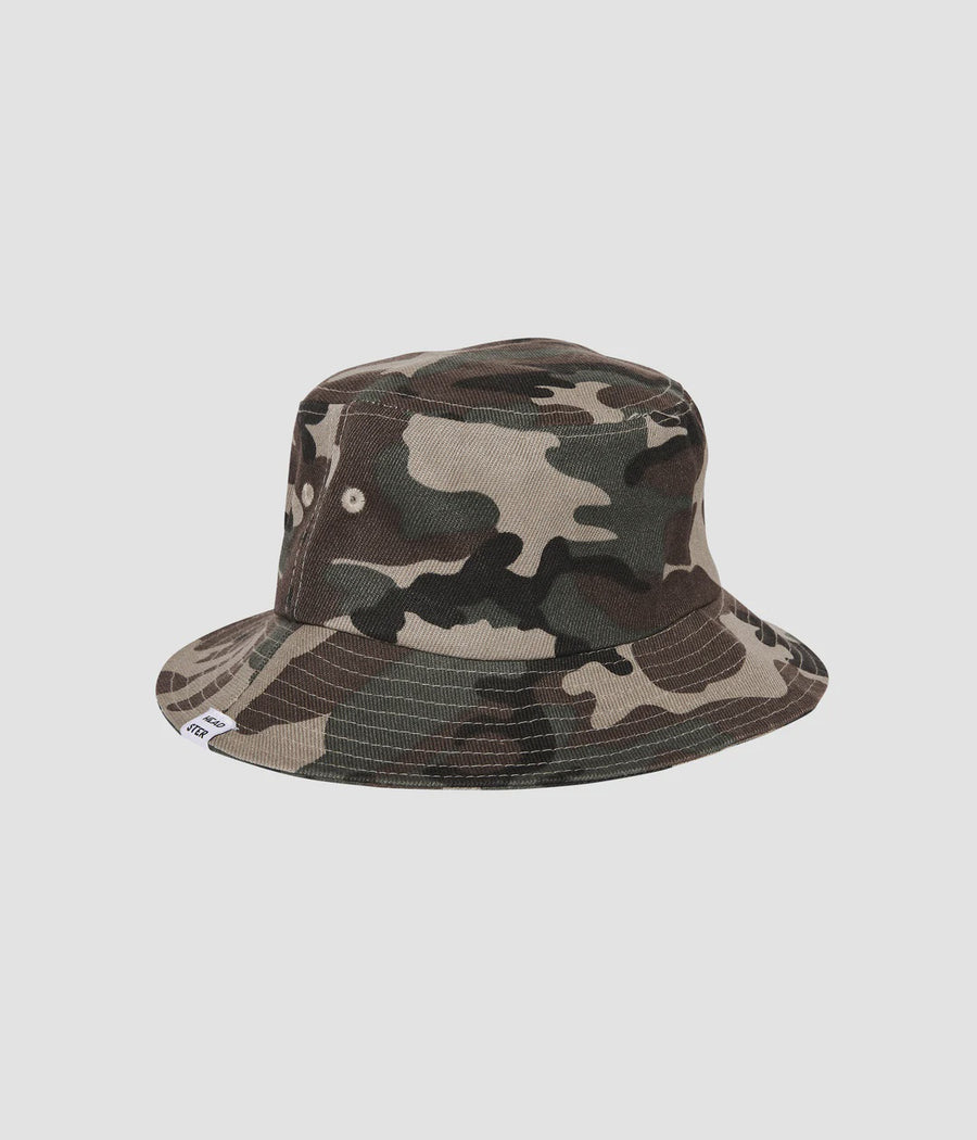 Headster - Camo Bucket Hat - Guacamole