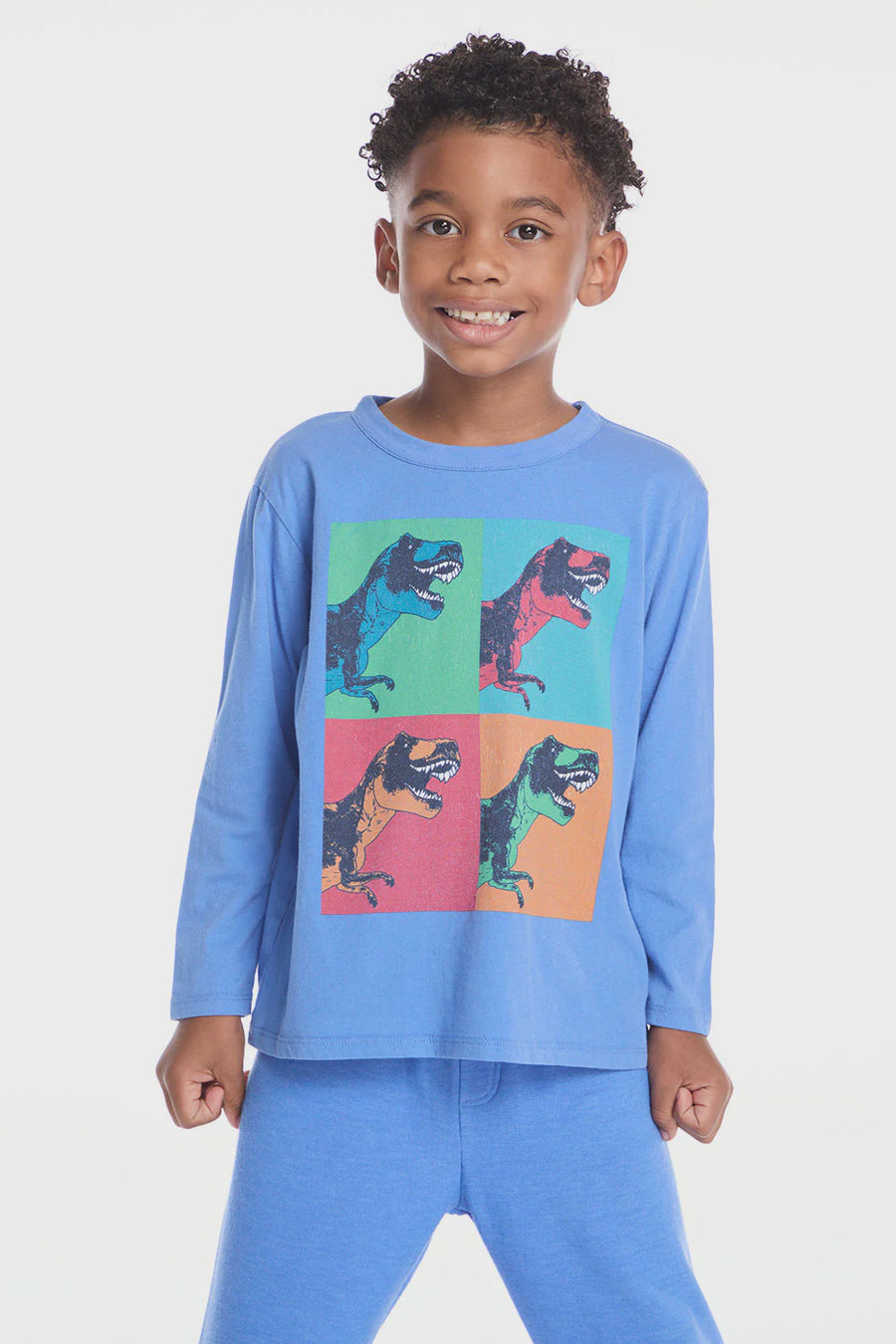 Chaser - T-Rex Long Sleeve Tee - Blue