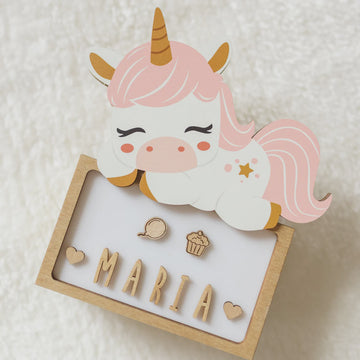 Vintiun - Lamp + Lettering Kit - Sleeping Unicorn