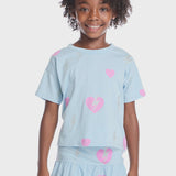 Chaser - Bolt Hearts Tee - Clear Sky