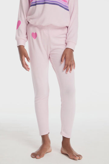 Chaser - Stripe Classic Legging - Pink Cloud