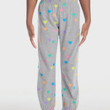 Chaser - Rainbow Hearts Pants - Heather Grey