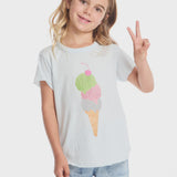 Chaser - Glitter Ice Cream Cone T-Shirt - Mint