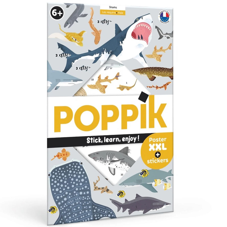 Poppik - Discovery Poster - Sharks