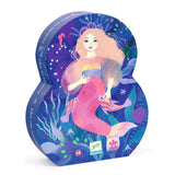 Djeco - Silhouette Puzzle - Ella the Mermaid - 36 pcs