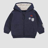 Sourismini - Navy Blue Hooded Jacket - Baby