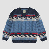 Sourismini - Blue Knit Sweater - Child
