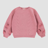 Souris Mini - Pink sparkly knit sweater