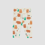 Souris Mini - Cream patterned adjustable pants