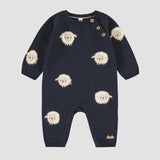 Sourismini - Knit One Piece, Newborn - Navy Blue