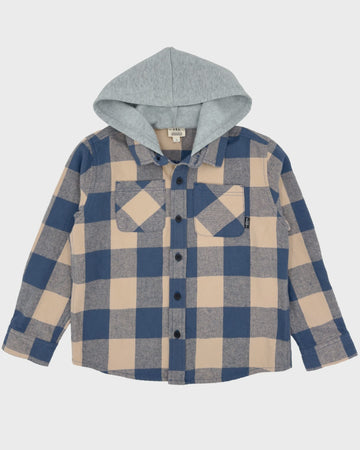 Feather 4 Arrow - Upland Flannel Shacket - Navy Blue