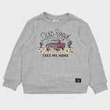 Feather 4 Arrow - Dirt Road Hacci Pullover - Heather Grey