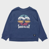 Feather 4 Arrow - Shred Hacci Pullover - Crown Blue
