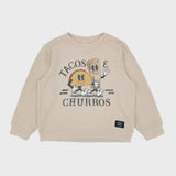 Feather 4 Arrow - Tacos Hacci Pullover - Stone