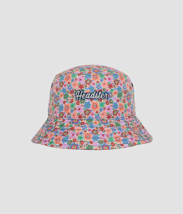 Headster - Floral Dream Bucket Hat - Merlot