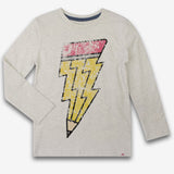 Appaman - Graphic Long Sleeve Tee  - Cloud Heather