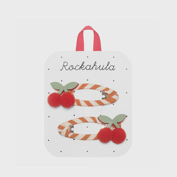 Rockahula - Stripy Cherry Clips