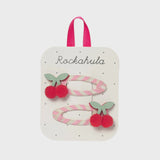 Rockahula - Cherry Kiss Stripy Clips