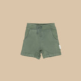 Hux - Vintage Green Slouch Short - Washed Green