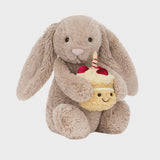 Jellycat - Bashful Beige Bunny 'Birthday'