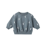 Quincy Mae - Relaxed Fleece Sweatshirt - Silver Moons