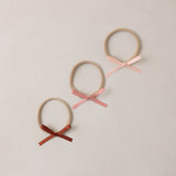 Noralee - Baby Bow Headbands - Blush + Red + Pink