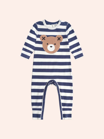 Hux - Stripe Huxbear Romper - French Navy Stripe
