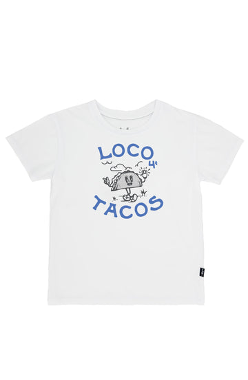 Feather 4 Arrow - Loco 4 Tacos Vintage Tee - White