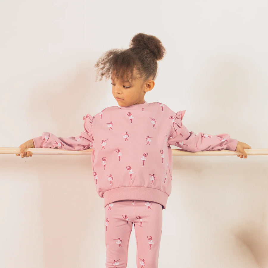 Miles the Label - Terry Legging - Rose Ballerina Print