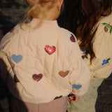 Konges Slojd - Juno Sequin Bomber Jacket - Cameo Rose