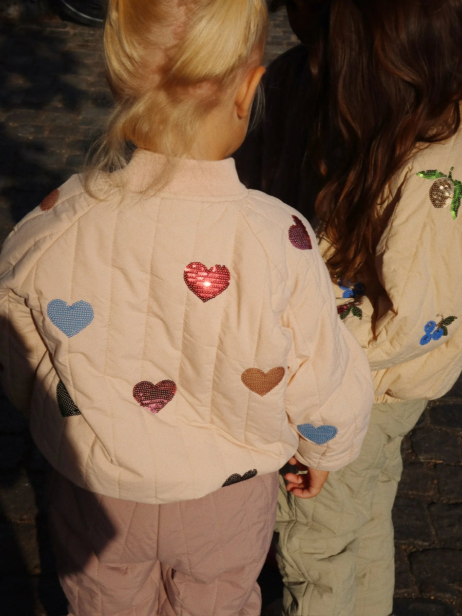 Konges Slojd - Juno Sequin Bomber Jacket - Cameo Rose