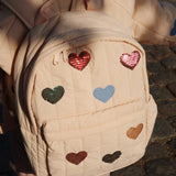 Konges Slojd - Juno Quilted Sequin Backpack - Cameo Rose