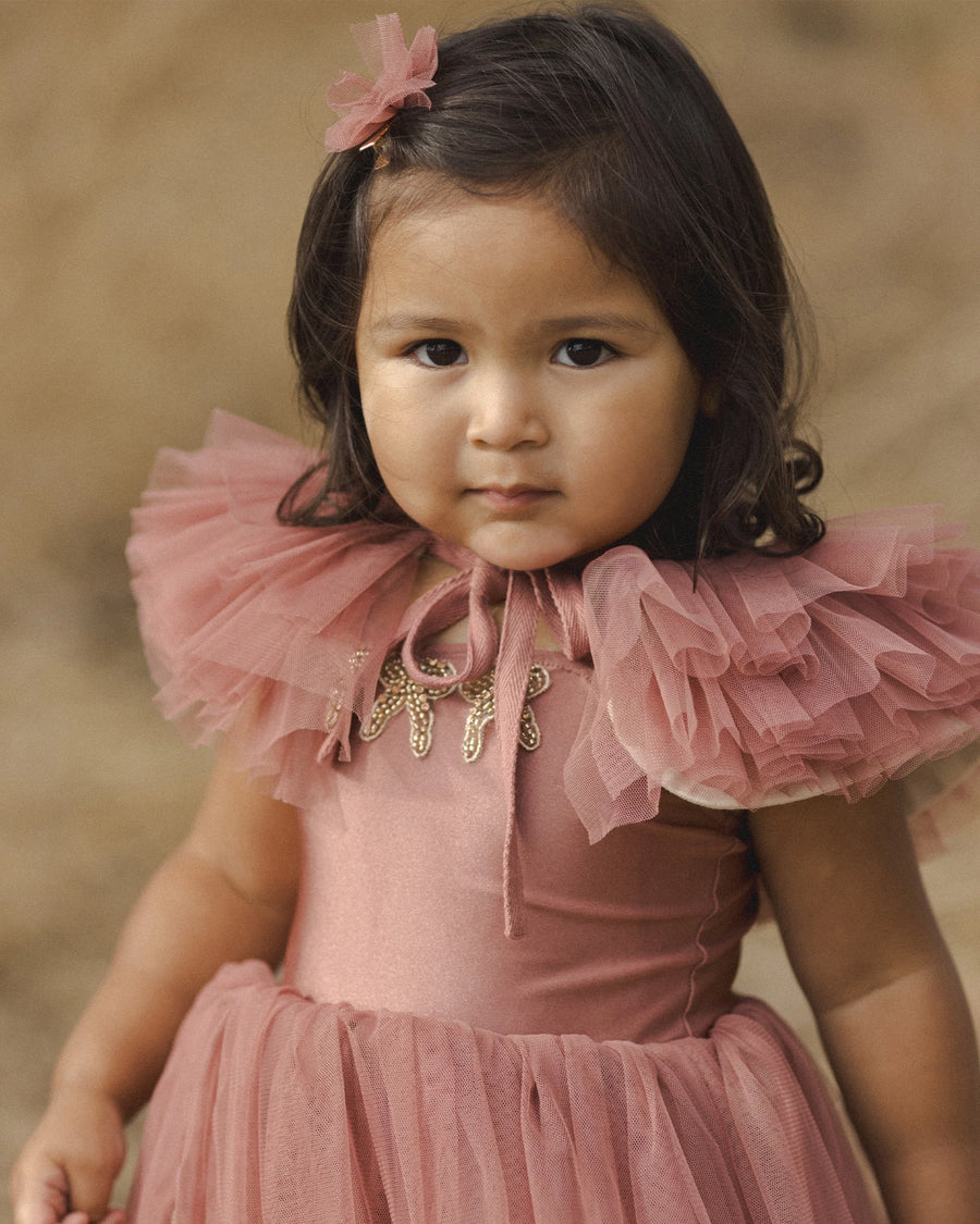 Noralee - Ruffle Tulle Collar - Poppy