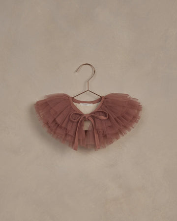 Noralee - Ruffle Tulle Collar - Poppy