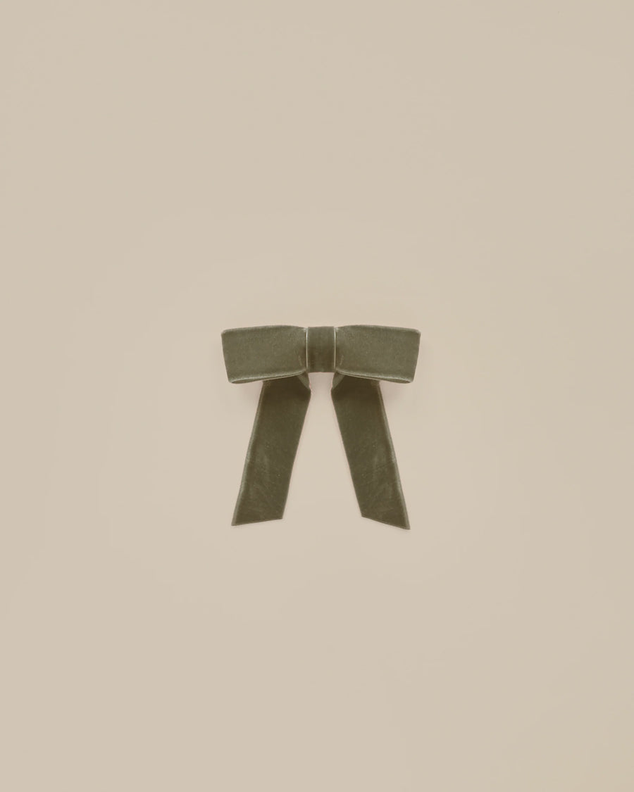 Noralee - Velvet Bow - Olive